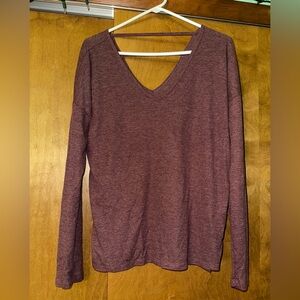 American Eagle Purple Long Sleeve Shirt Size Large
